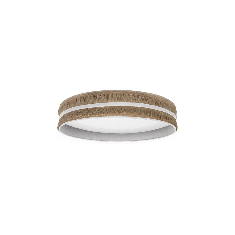 Plafón LED Natalia Fabrilamp / Abrila Textil Saco Blanco Ref. 188585001