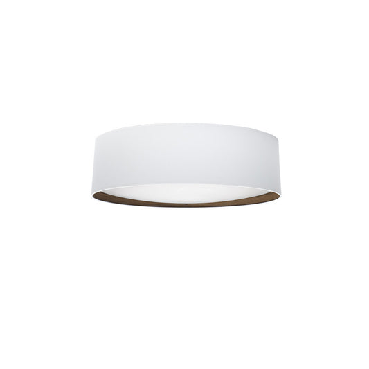 Plafón LED Tatiana Circular Blanco y Madera Fabrilamp / Abrila IA012026