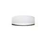 Plafón LED Tatiana Circular Blanco y Madera Fabrilamp / Abrila IA012026