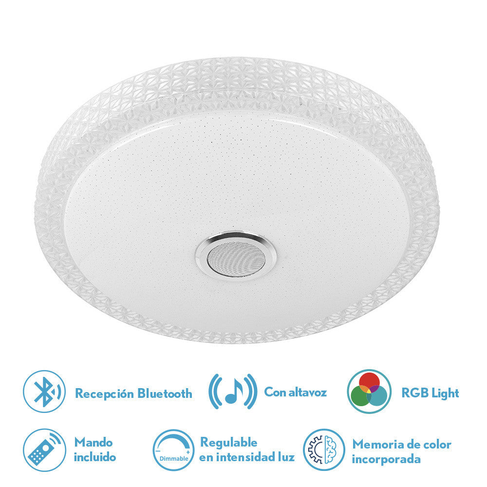 Plafón LED RGB Bluetooth Fabrilamp / Abrila Zaid 201085001