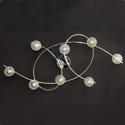 Plafón 8 luces Lotto Cromo CristalRecord 001-2195-8-016