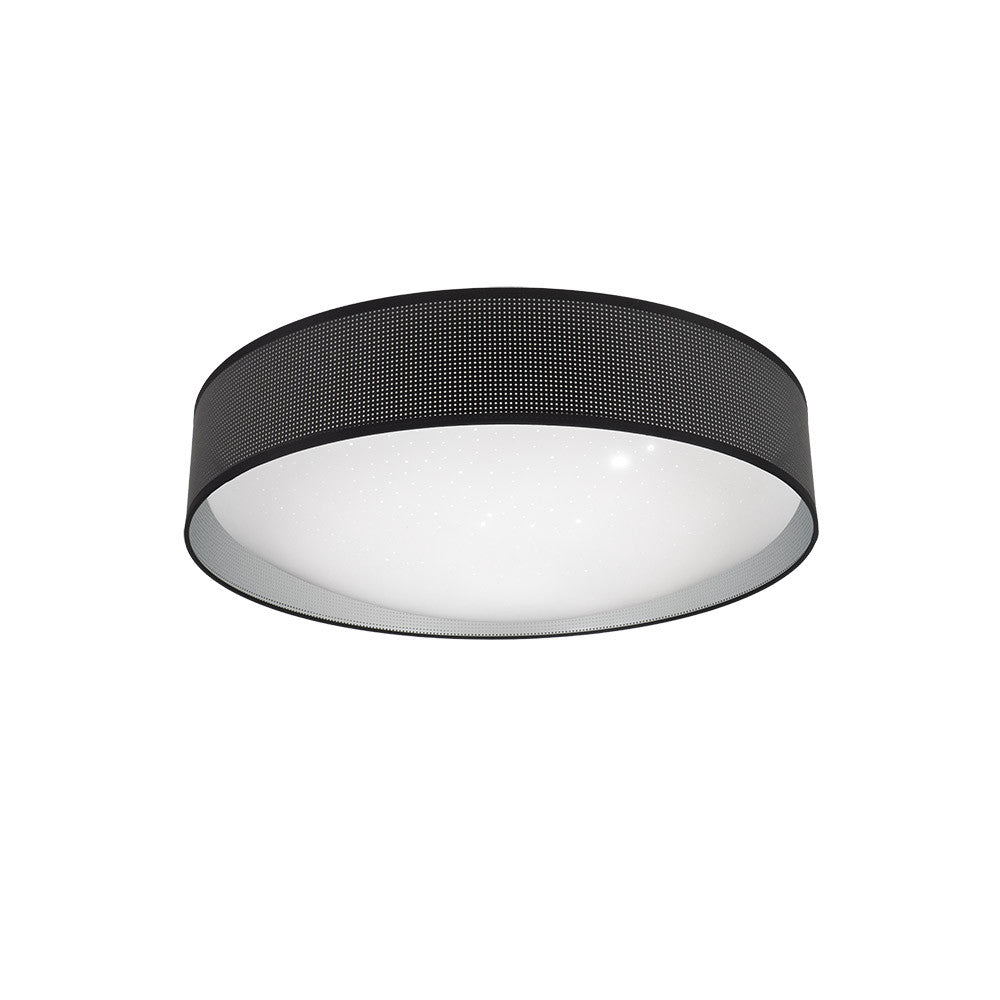 Plafón LED Anastasia Negro y Plata Fabrilamp / Abrila 190186009