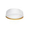 Plafón LED Anuska Blanco y Oro Fabrilamp / Abrila 188686001