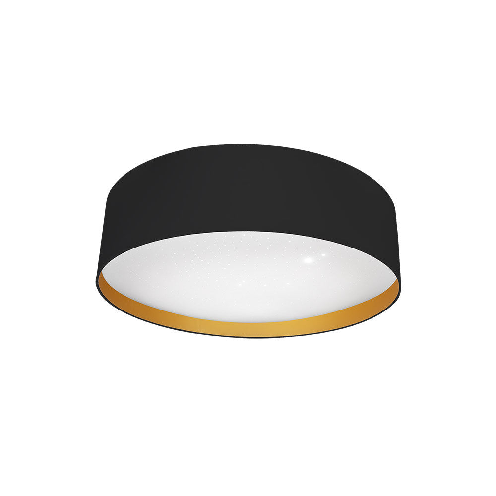 Plafón LED Anuska Negro y Oro Fabrilamp / Abrila - Ref. 188686009