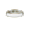 Plafón IVANNA 96W LED Fabrilamp en blanco y madera clara, diseño cilíndrico para salón o dormitorio