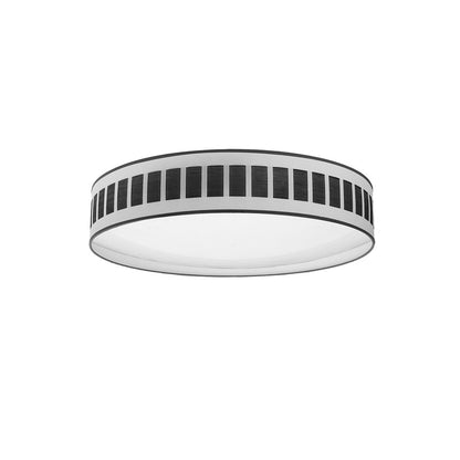 Plafón IVANNA 96W LED Integrado Fabrilamp - Blanco y Madera Negra - SKU 188486009