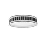 Plafón IVANNA 96W LED Integrado Fabrilamp - Blanco y Madera Negra - SKU 188486009