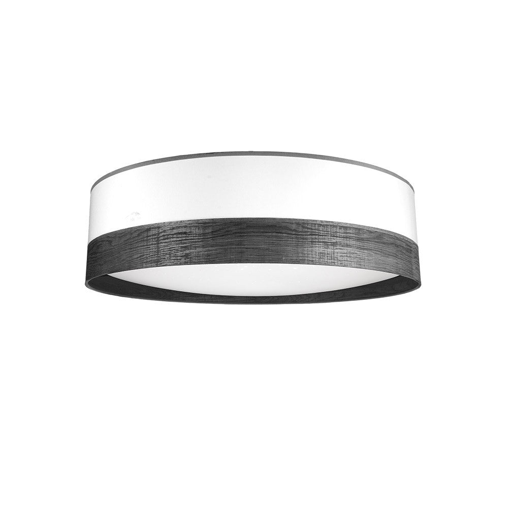 Plafón LED Olga Blanco y Madera Fabrilamp / Abrila 190086009