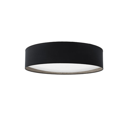 Plafón Tania LED 96W Fabrilamp / Abrila - Negro/Madera Gris 60x60cm