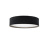 Plafón Tania LED 96W Fabrilamp / Abrila - Negro/Madera Gris 60x60cm