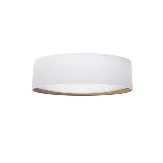 Plafón LED Tatiana Circular Blanco y Madera Fabrilamp / Abrila 189186085