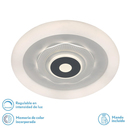 Plafón LED Anthe Blanco y Gris Fabrilamp / Abrila 172181001