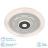 Plafón LED Anthe Blanco y Gris Fabrilamp / Abrila 172181001