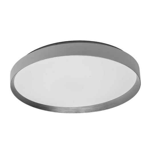 Plafón LED Alora Fabrilamp / Abrila blanco y plata, Ref. 218885074