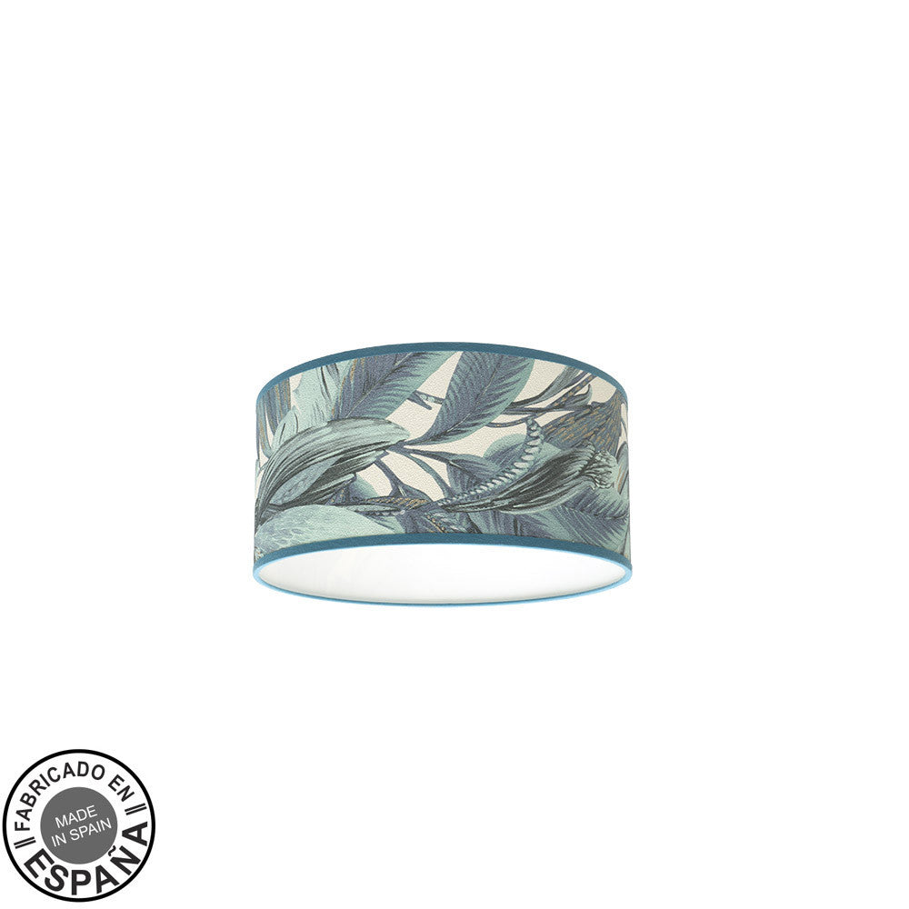 Plafón Argel Hoja Azul Fabrilamp / Abrila 227083008