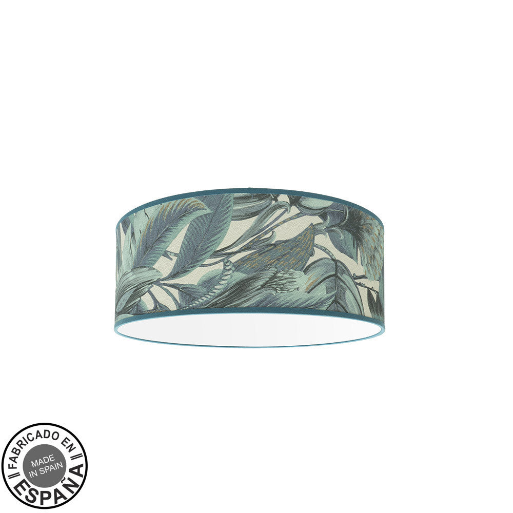 Plafón Pantalla Hoja Azul Argel Fabrilamp / Abrila 227084008