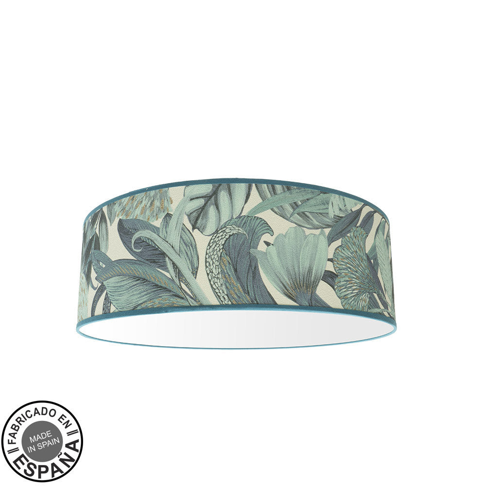 Plafón Argel Hoja Azul Fabrilamp / Abrila 227085008