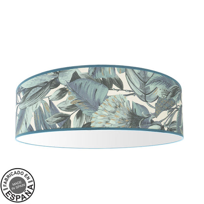 Plafón Argel Hoja Azul Fabrilamp / Abrila 227086008