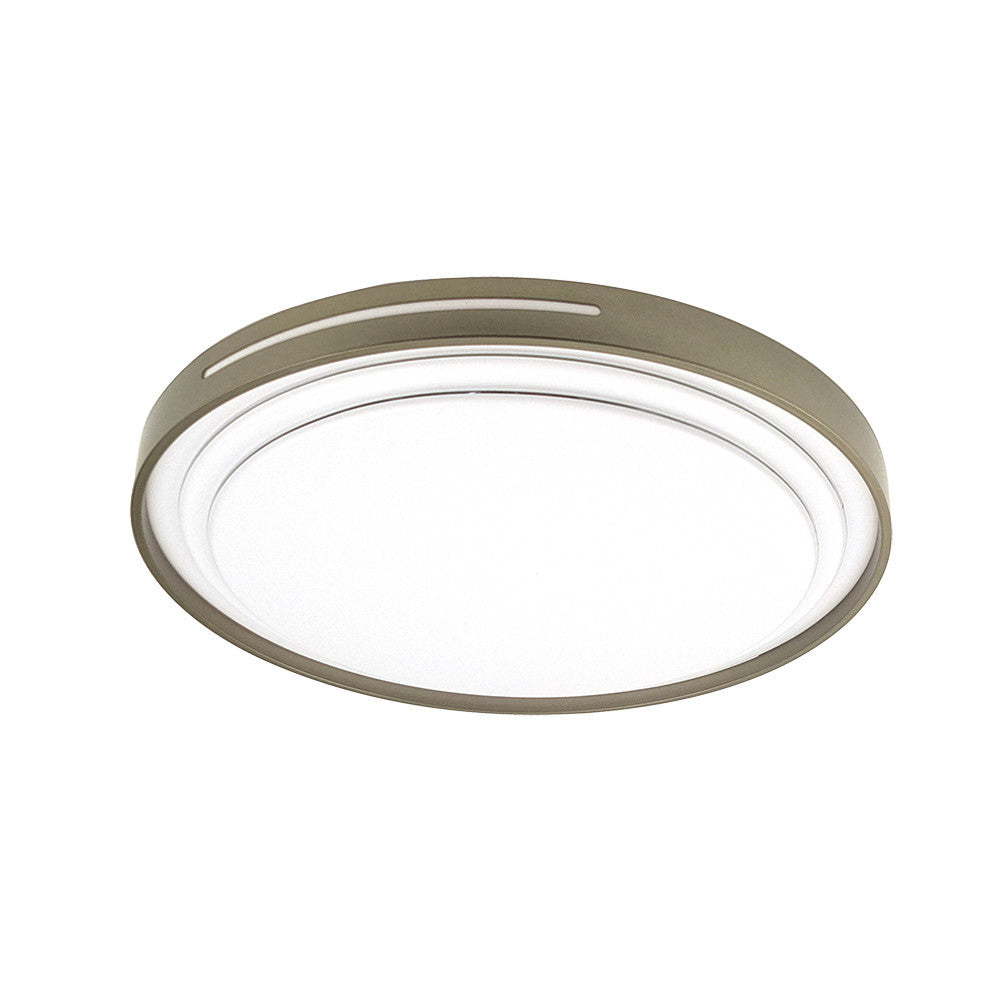 Plafón LED Argus Blanco/Cuero Regulable Fabrilamp / Abrila 245583514