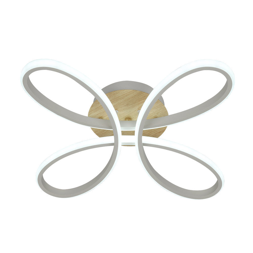 Plafón LED Bandeira Blanco y Haya Fabrilamp / Abrila 244781041