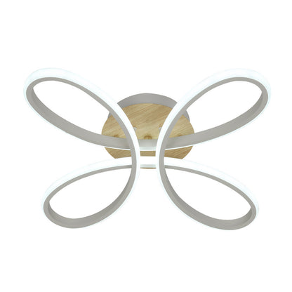Plafón LED Bandeira Blanco y Haya Fabrilamp / Abrila 244781041