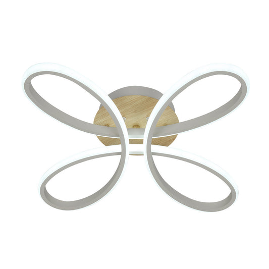 Plafón LED Bandeira Blanco y Haya Fabrilamp / Abrila 244781041