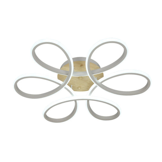 Plafón de Techo LED Bandeira 130W 61 cm Blanco y Haya Fabrilamp - vista principal | Fabrilamp / Abrila