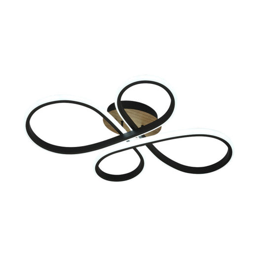Plafón de Techo LED Bandeira 88W Negro y Madera Fabrilamp - vista principal | Fabrilamp / Abrila