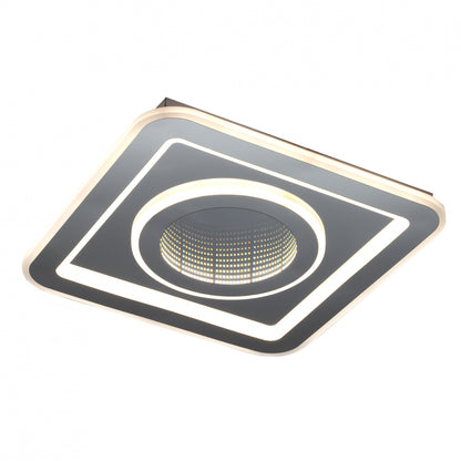 Plafón Bóveda fabricado en Metal color Blanco con LED integrado