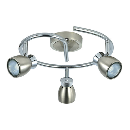 Plafón Chacho 3 Focos Níquel Fabrilamp / Abrila 142453003