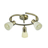 Plafón Cholo Focos Orientables Cuero Fabrilamp / Abrila 141953014
