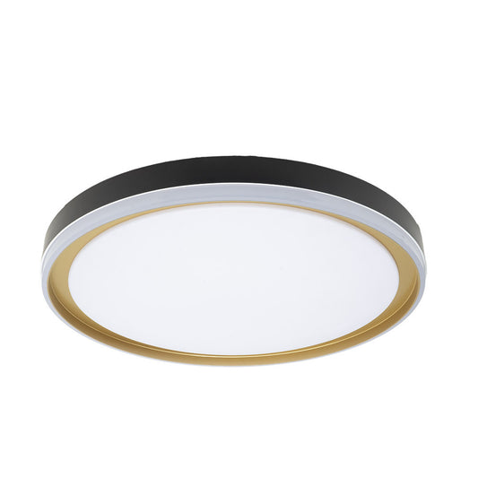 Claribel Plafón LED Moderno Fabrilamp / Abrila 219585016 negro y oro