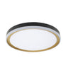 Claribel Plafón LED Moderno Fabrilamp / Abrila 219585016 negro y oro