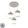 Plafón Cloe Madera Gris y Blanco Fabrilamp / Abrila 175483083