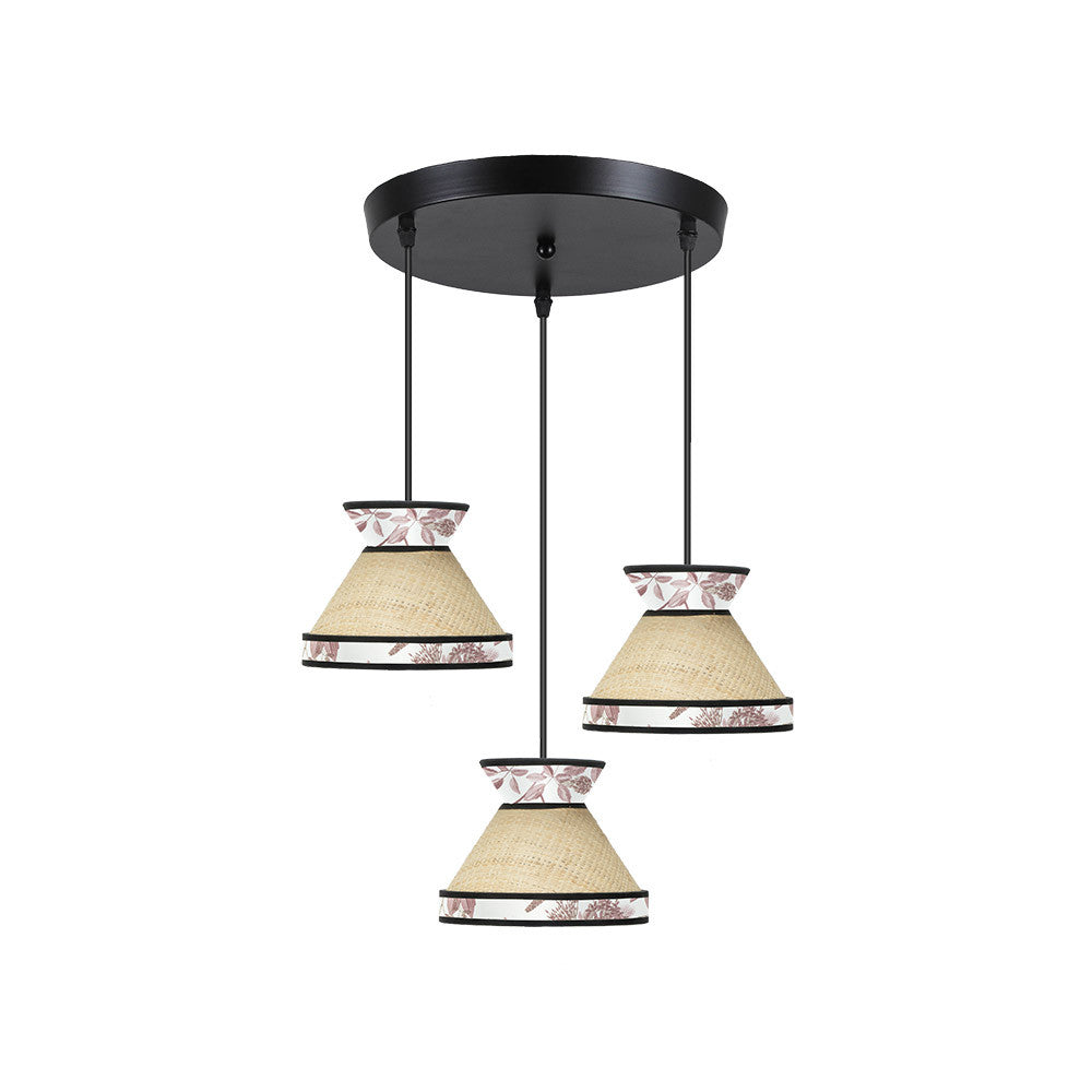 Plafón Textil Beis/Rojo Constantinopla Fabrilamp / Abrila 248883007