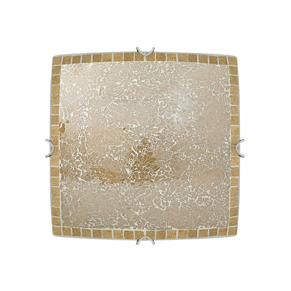 Plafón Cuadrado Tenor Fabrilamp / Abrila Mosaico Ámbar Ref. 177593143