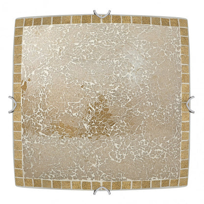 Plafón de Techo Cuadrado Tenor 40x40 cm Mosaico Fabrilamp - Ámbar | Fabrilamp / Abrila · Ref. 177594143