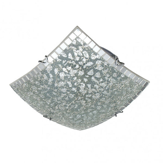 Plafón de Techo Cuadrado Tenor 40x40 cm Mosaico Cromo Fabrilamp - imagen 2 | Fabrilamp / Abrila