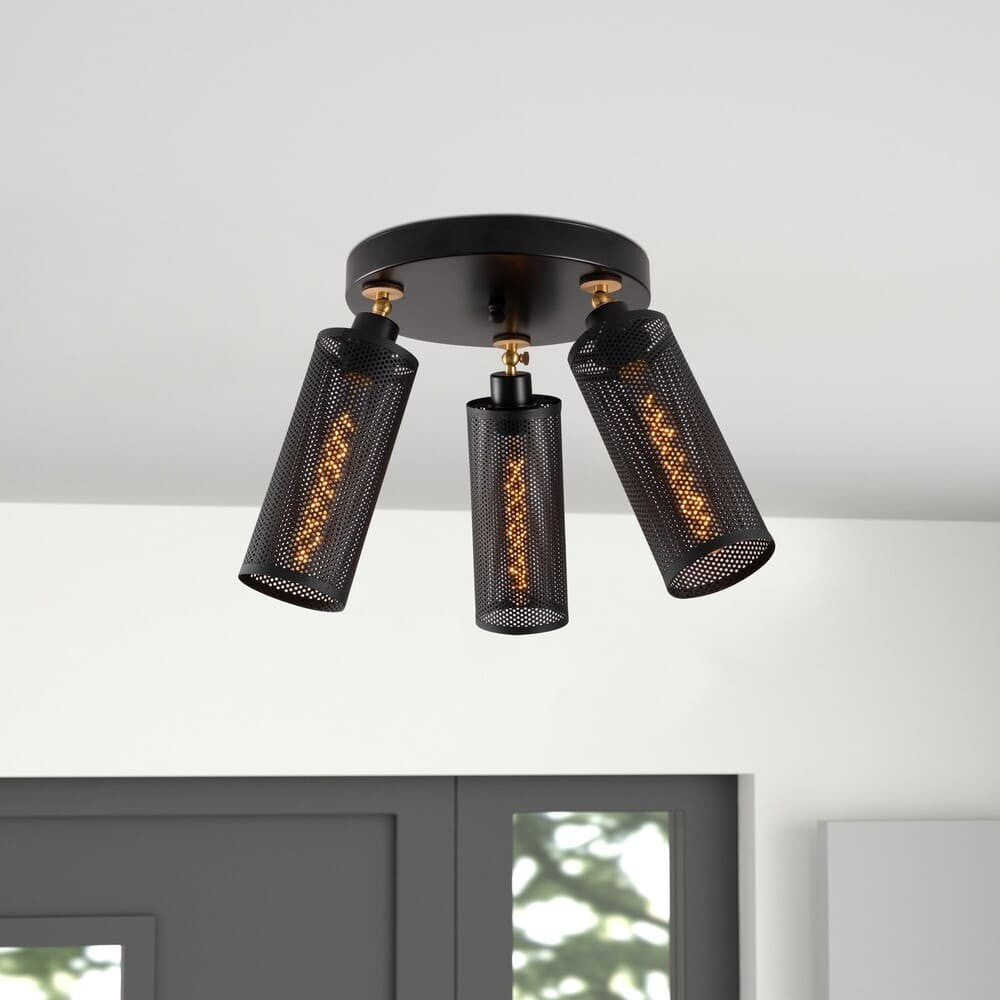 Plafón de techo con focos orientables y voltaje 220-240V