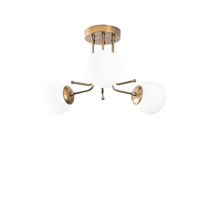 Plafón Techo Dorado 3 Luces CristalRecord PRODM22041