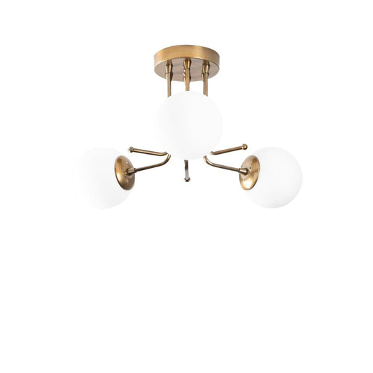 Plafón Techo Dorado 3 Luces CristalRecord PRODM22041