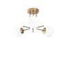 Plafón Techo Dorado 3 Luces CristalRecord PRODM22041