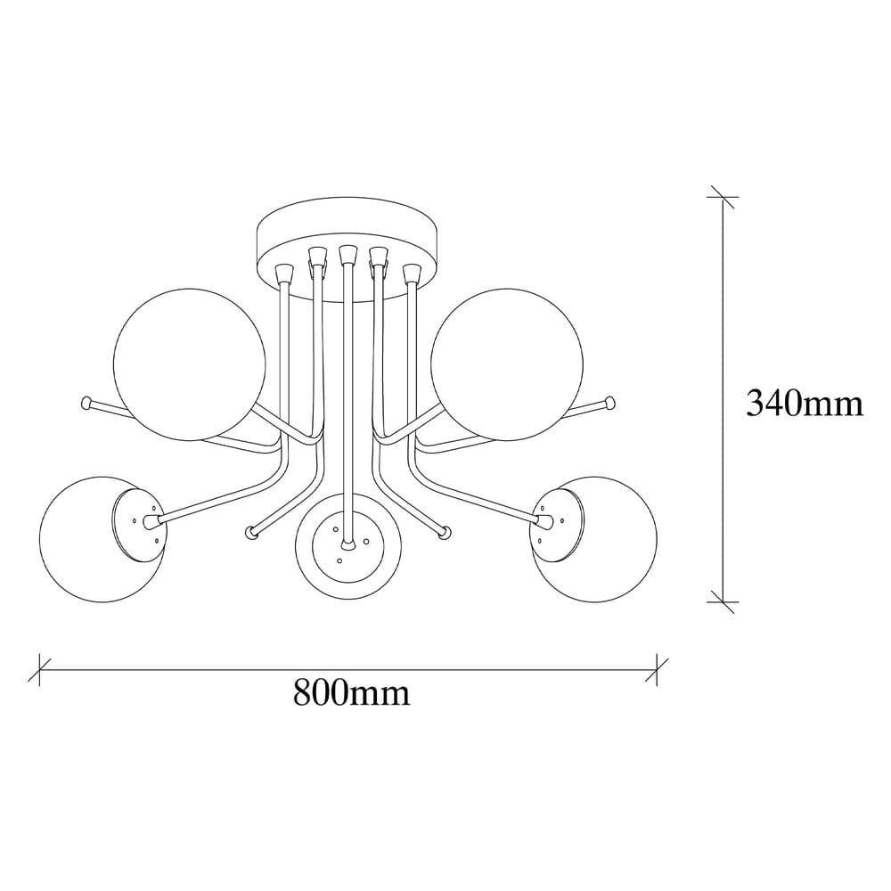 Elegante lámpara de techo dorada ideal para salón o comedor