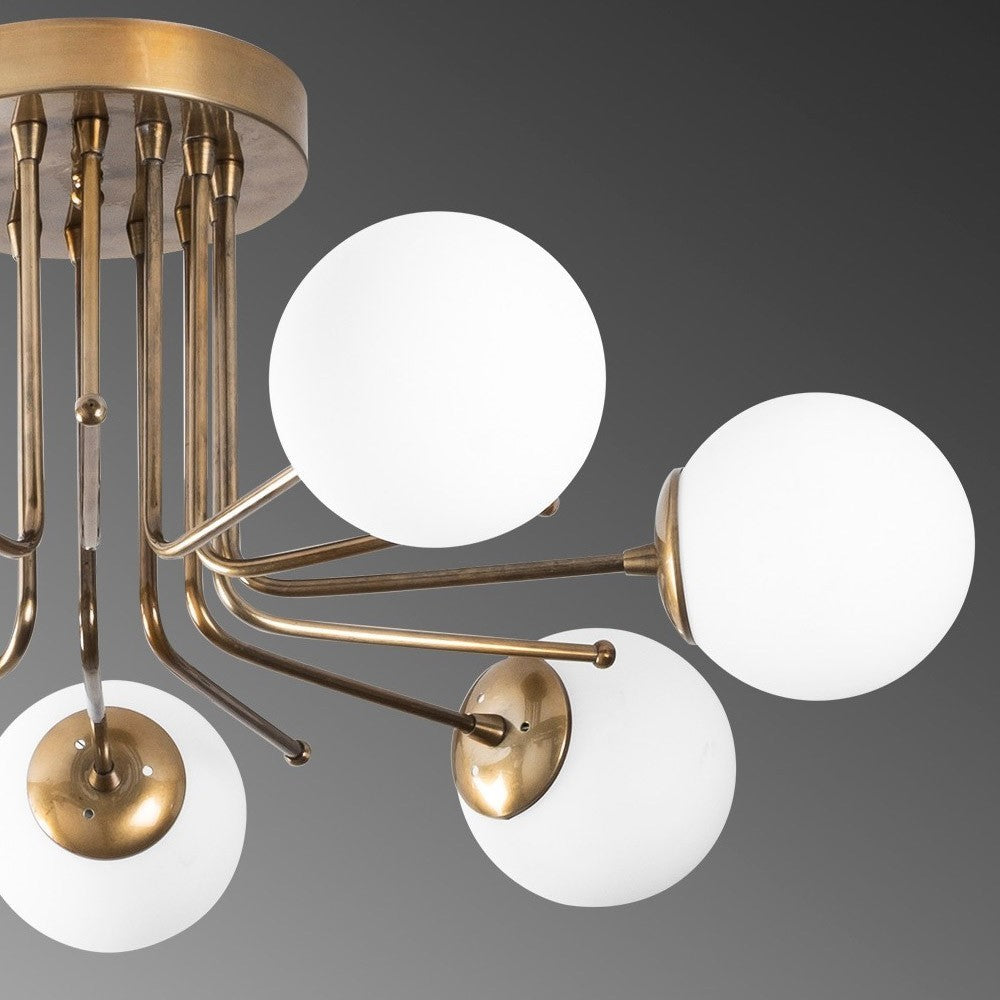 Plafón de techo con 7 luces E27 para una iluminación potente