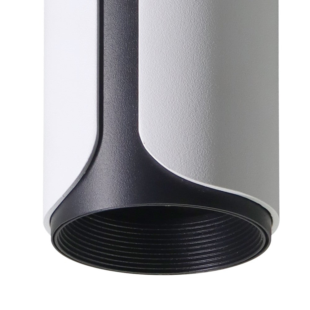 Plafón Gobi fabricado en aluminio color blanco arenado