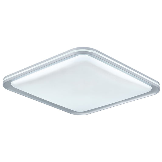 Plafón Moderno LED Clove Blanco / Plata – vista principal · Ref. 12311