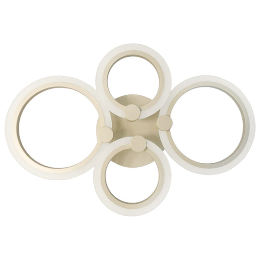 Plafón Moderno LED Draco Beige – vista principal · Ref. 12391