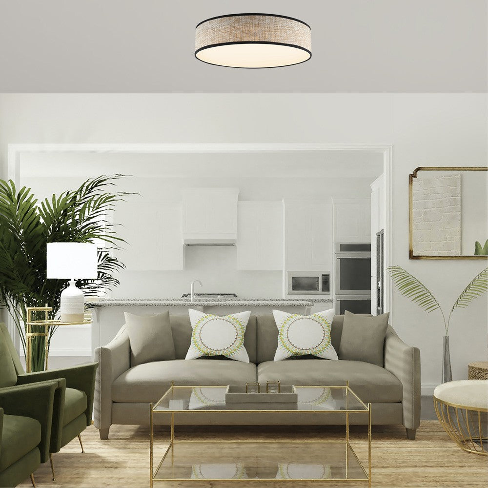 Plafón LED con temperatura de color ajustable (3000-6000K)