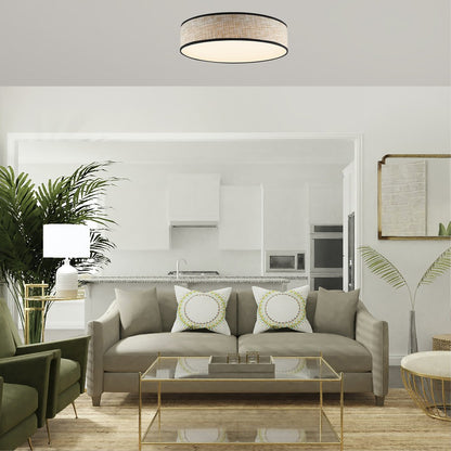 Plafón LED con temperatura de color ajustable (3000-6000K)