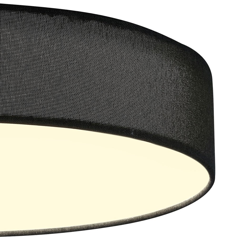 Plafón Fabi fabricado en Tela color Negro